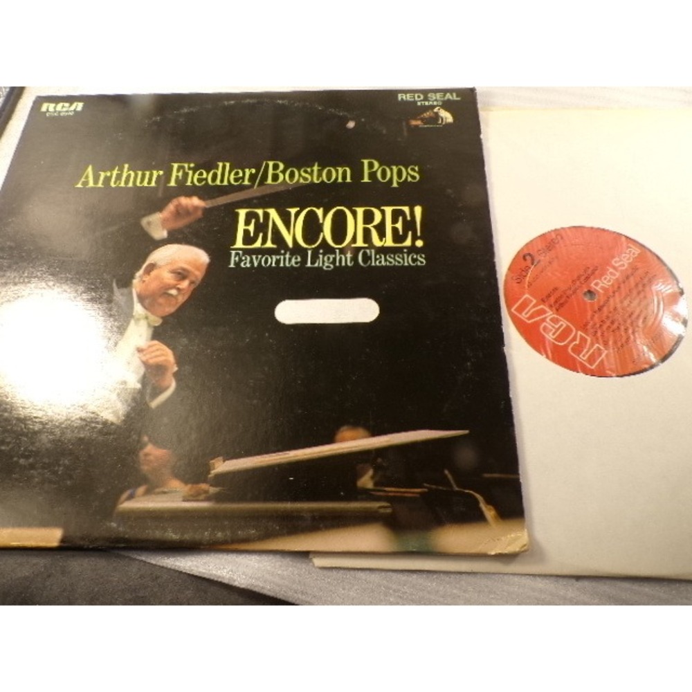 Arthur Fiedler Boston Pops Encore Favorite Light Classics RCA Red Seal Vinyl LP